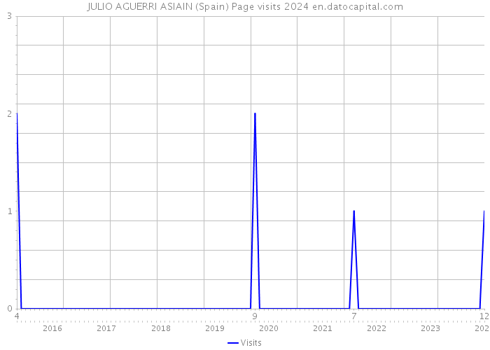 JULIO AGUERRI ASIAIN (Spain) Page visits 2024 