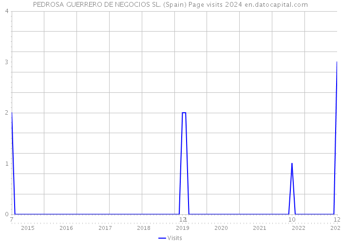 PEDROSA GUERRERO DE NEGOCIOS SL. (Spain) Page visits 2024 
