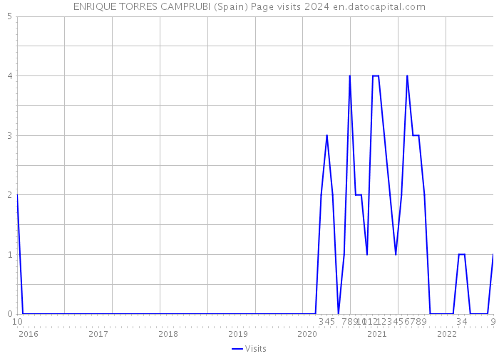 ENRIQUE TORRES CAMPRUBI (Spain) Page visits 2024 
