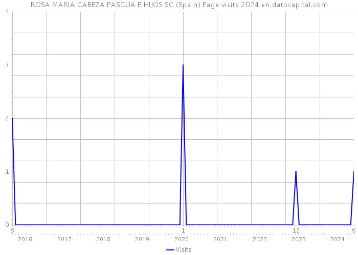ROSA MARIA CABEZA PASCUA E HIJOS SC (Spain) Page visits 2024 
