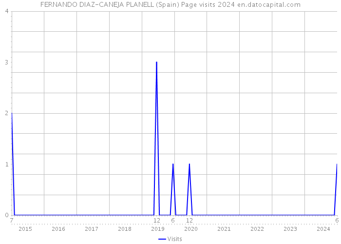 FERNANDO DIAZ-CANEJA PLANELL (Spain) Page visits 2024 