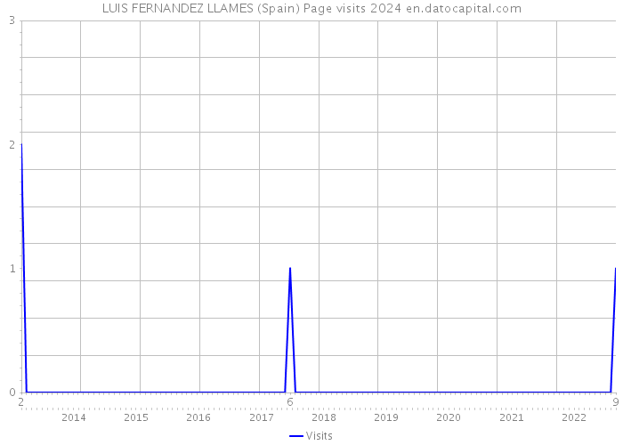 LUIS FERNANDEZ LLAMES (Spain) Page visits 2024 