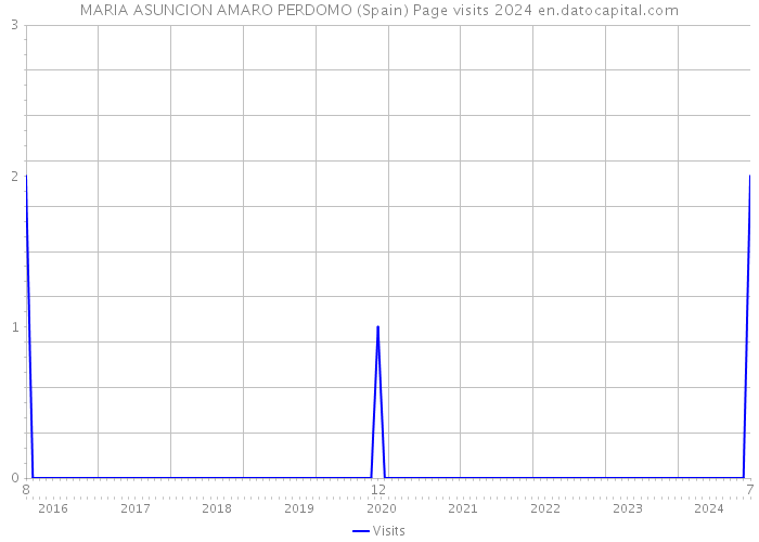 MARIA ASUNCION AMARO PERDOMO (Spain) Page visits 2024 