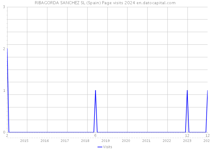 RIBAGORDA SANCHEZ SL (Spain) Page visits 2024 
