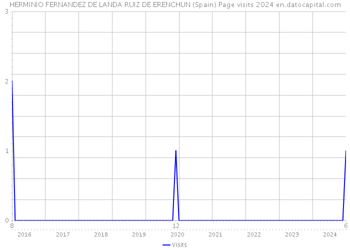 HERMINIO FERNANDEZ DE LANDA RUIZ DE ERENCHUN (Spain) Page visits 2024 