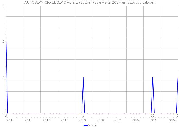 AUTOSERVICIO EL BERCIAL S.L. (Spain) Page visits 2024 