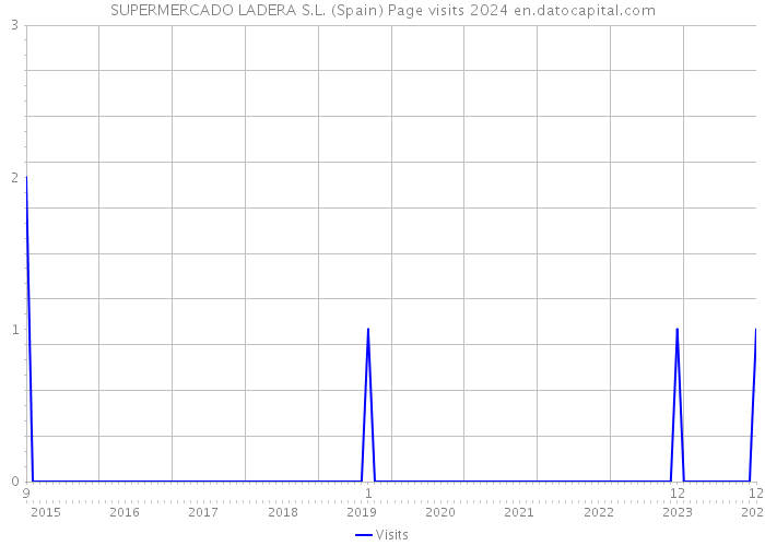 SUPERMERCADO LADERA S.L. (Spain) Page visits 2024 