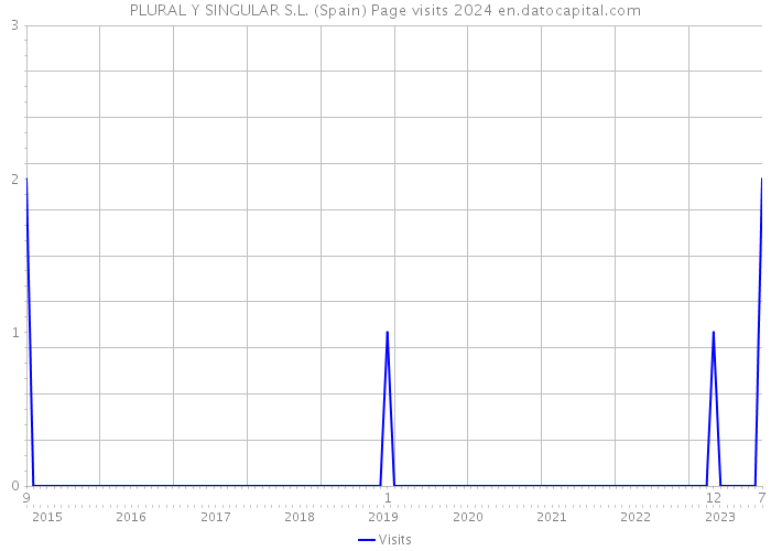 PLURAL Y SINGULAR S.L. (Spain) Page visits 2024 