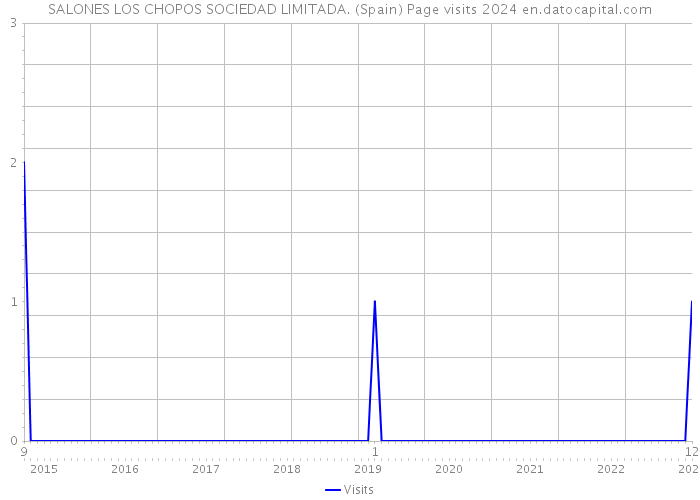 SALONES LOS CHOPOS SOCIEDAD LIMITADA. (Spain) Page visits 2024 
