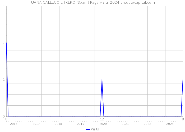 JUANA GALLEGO UTRERO (Spain) Page visits 2024 