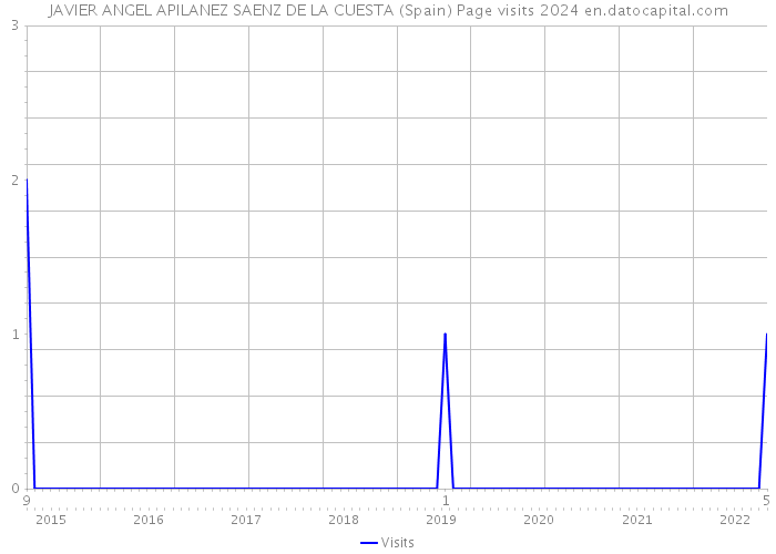 JAVIER ANGEL APILANEZ SAENZ DE LA CUESTA (Spain) Page visits 2024 