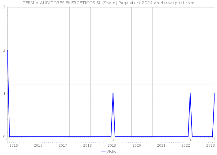 TERMIA AUDITORES ENERGETICOS SL (Spain) Page visits 2024 