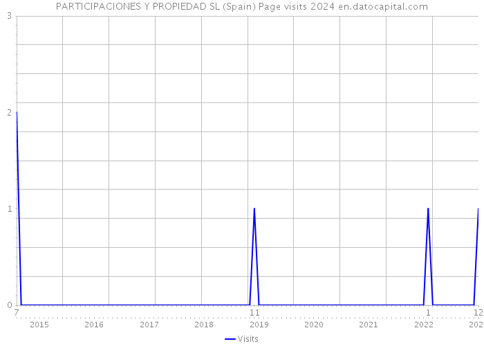 PARTICIPACIONES Y PROPIEDAD SL (Spain) Page visits 2024 