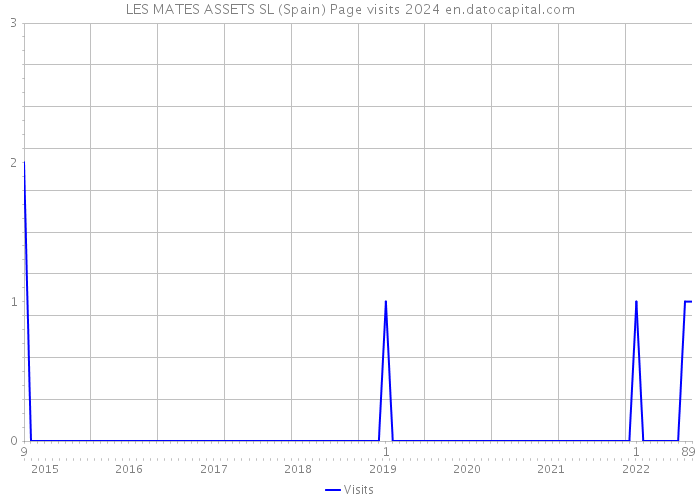LES MATES ASSETS SL (Spain) Page visits 2024 
