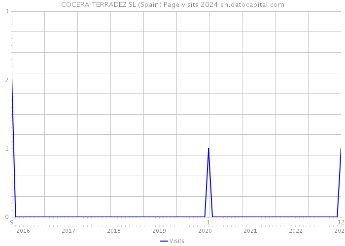 COCERA TERRADEZ SL (Spain) Page visits 2024 