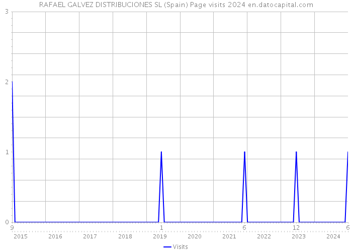 RAFAEL GALVEZ DISTRIBUCIONES SL (Spain) Page visits 2024 