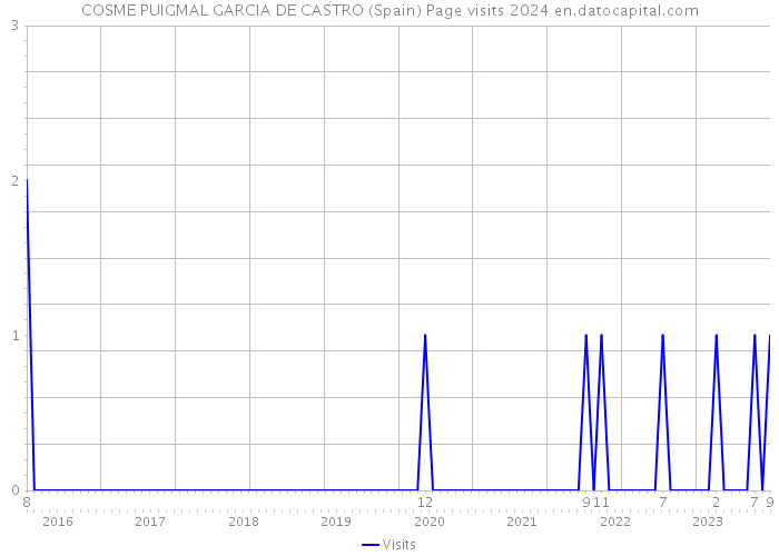 COSME PUIGMAL GARCIA DE CASTRO (Spain) Page visits 2024 