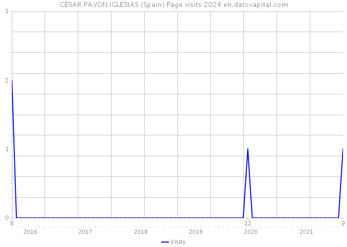 CESAR PAVON IGLESIAS (Spain) Page visits 2024 