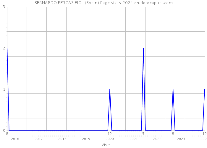 BERNARDO BERGAS FIOL (Spain) Page visits 2024 