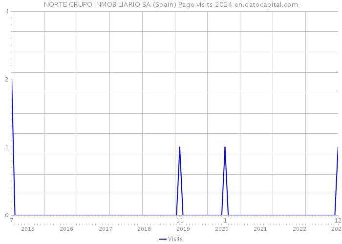 NORTE GRUPO INMOBILIARIO SA (Spain) Page visits 2024 