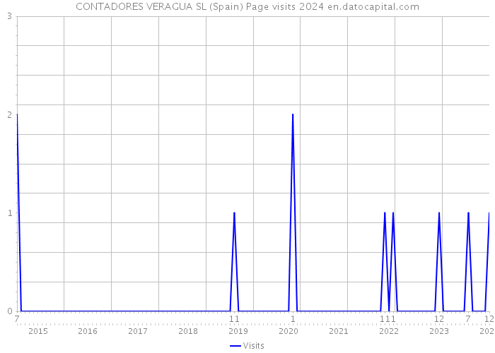 CONTADORES VERAGUA SL (Spain) Page visits 2024 