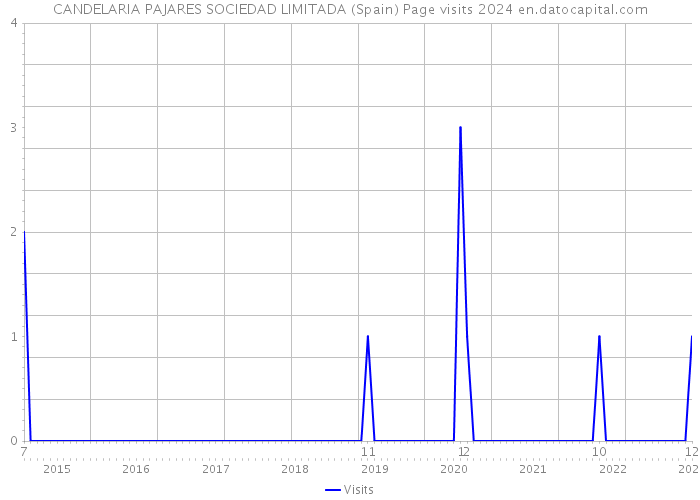 CANDELARIA PAJARES SOCIEDAD LIMITADA (Spain) Page visits 2024 