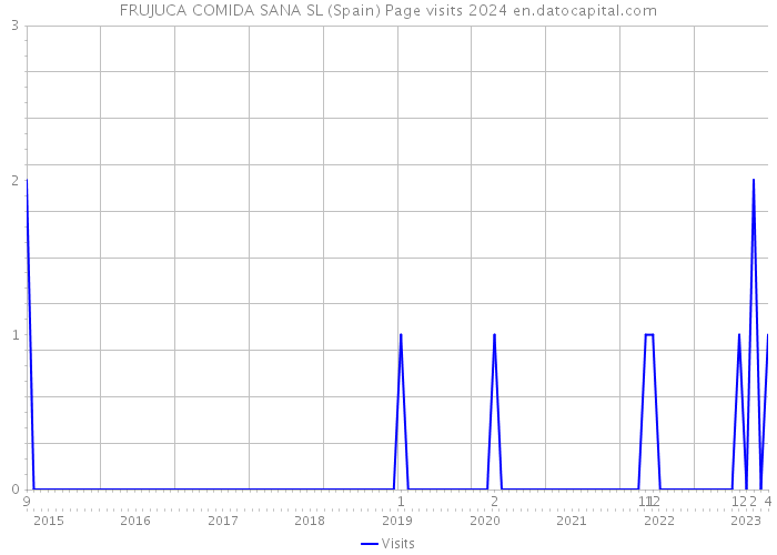 FRUJUCA COMIDA SANA SL (Spain) Page visits 2024 
