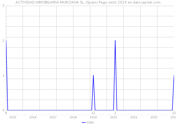 ACTIVIDAD INMOBILIARIA MURCIANA SL. (Spain) Page visits 2024 