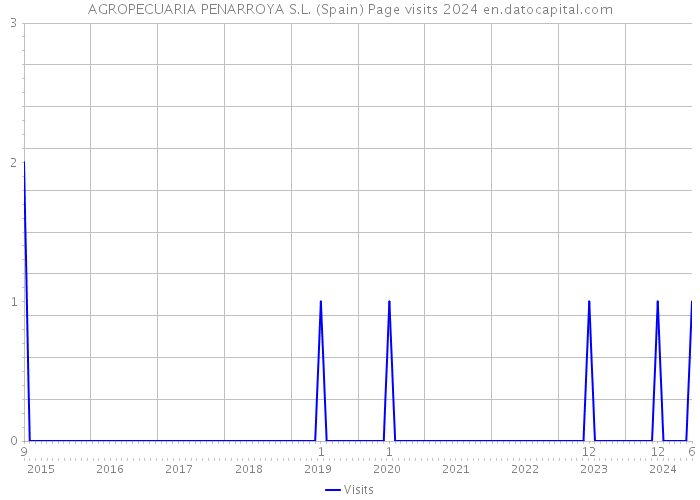 AGROPECUARIA PENARROYA S.L. (Spain) Page visits 2024 