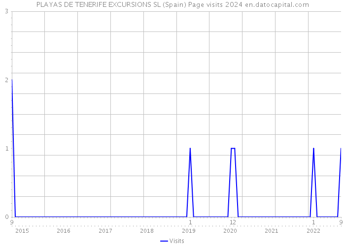 PLAYAS DE TENERIFE EXCURSIONS SL (Spain) Page visits 2024 
