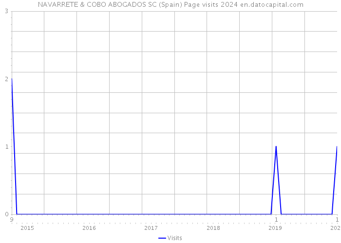 NAVARRETE & COBO ABOGADOS SC (Spain) Page visits 2024 