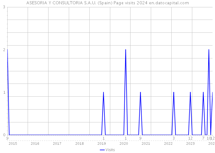 ASESORIA Y CONSULTORIA S.A.U. (Spain) Page visits 2024 
