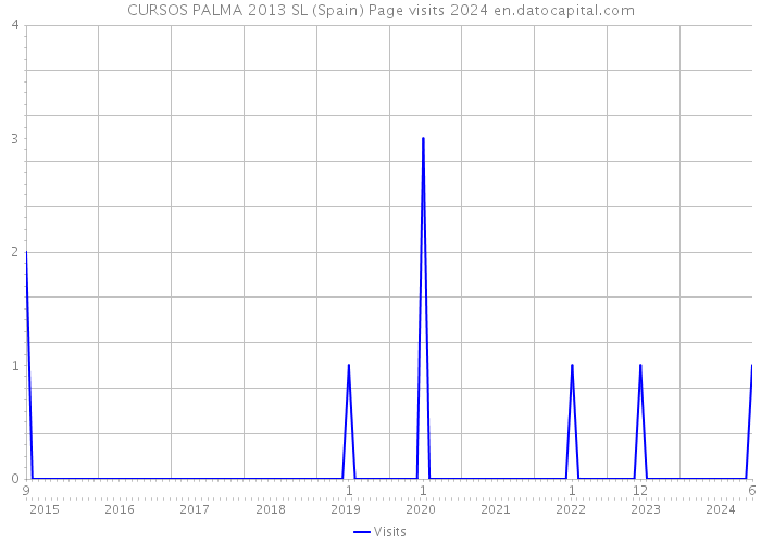 CURSOS PALMA 2013 SL (Spain) Page visits 2024 