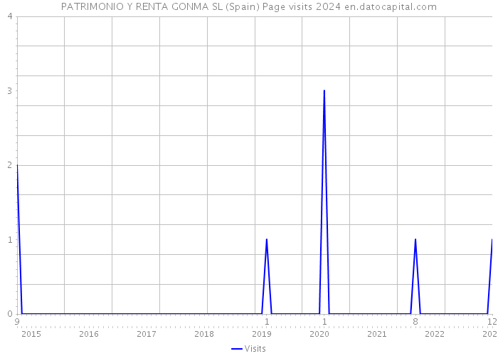 PATRIMONIO Y RENTA GONMA SL (Spain) Page visits 2024 