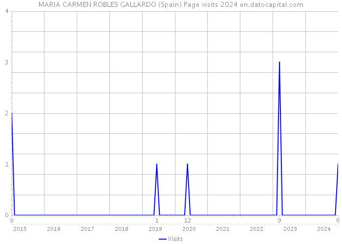 MARIA CARMEN ROBLES GALLARDO (Spain) Page visits 2024 