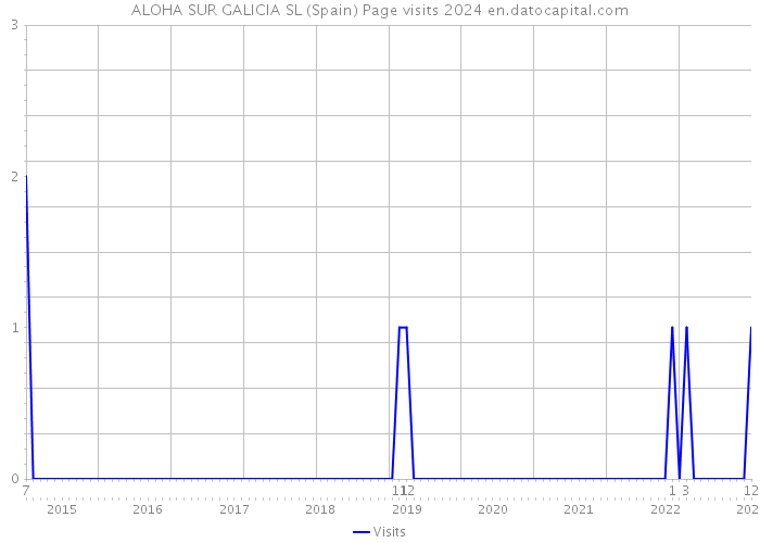 ALOHA SUR GALICIA SL (Spain) Page visits 2024 