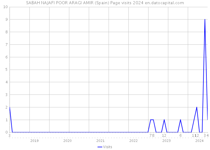 SABAH NAJAFI POOR ARAGI AMIR (Spain) Page visits 2024 