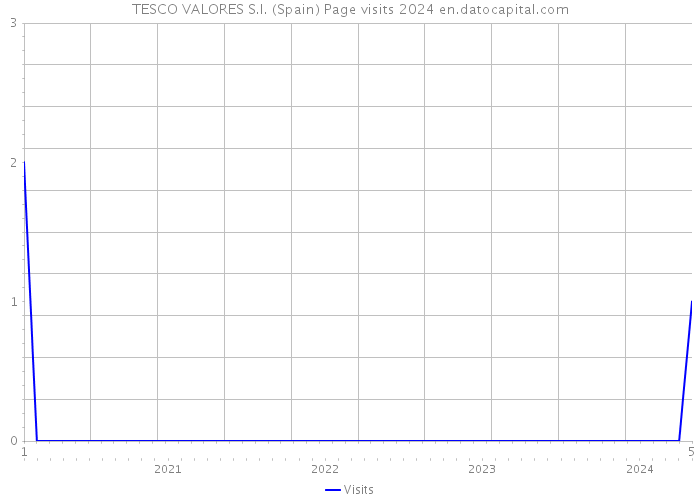 TESCO VALORES S.I. (Spain) Page visits 2024 