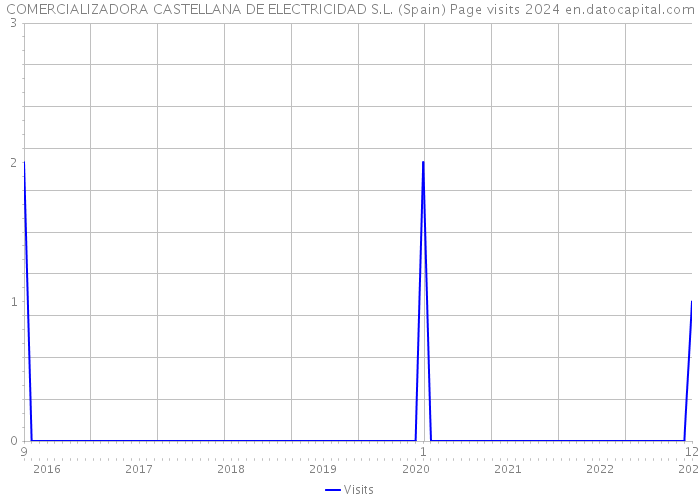COMERCIALIZADORA CASTELLANA DE ELECTRICIDAD S.L. (Spain) Page visits 2024 