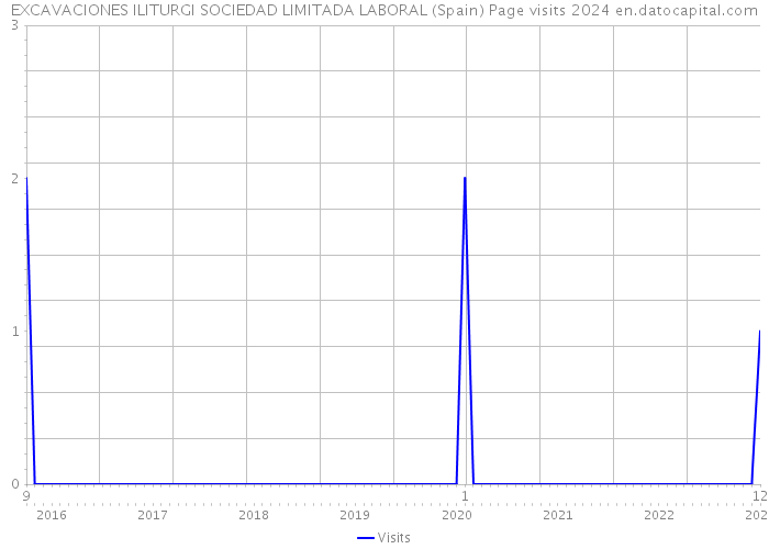 EXCAVACIONES ILITURGI SOCIEDAD LIMITADA LABORAL (Spain) Page visits 2024 