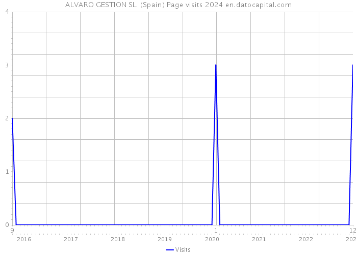 ALVARO GESTION SL. (Spain) Page visits 2024 