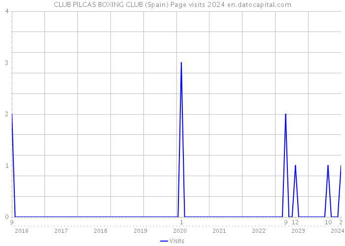 CLUB PILCAS BOXING CLUB (Spain) Page visits 2024 