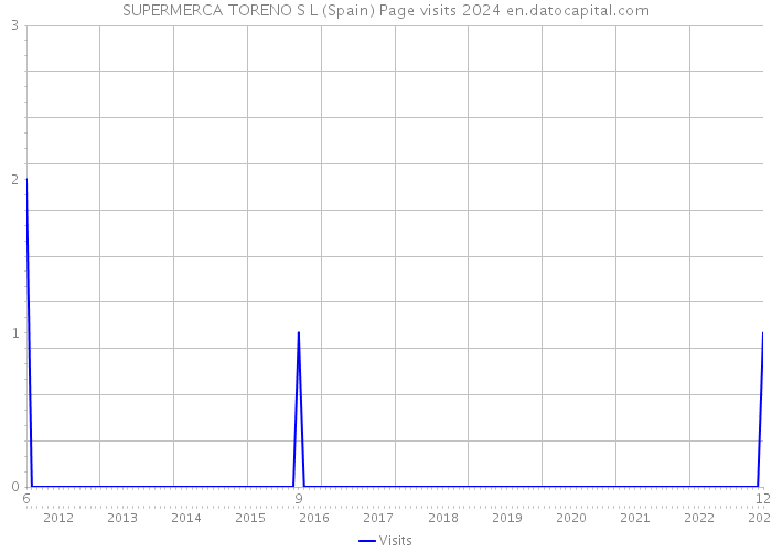 SUPERMERCA TORENO S L (Spain) Page visits 2024 