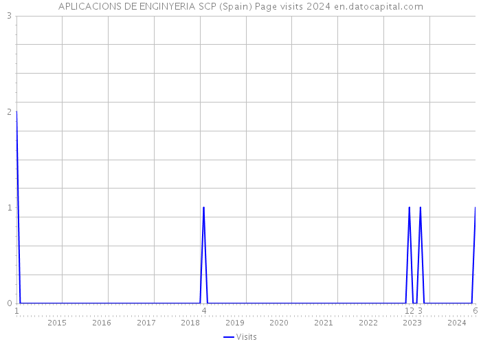 APLICACIONS DE ENGINYERIA SCP (Spain) Page visits 2024 
