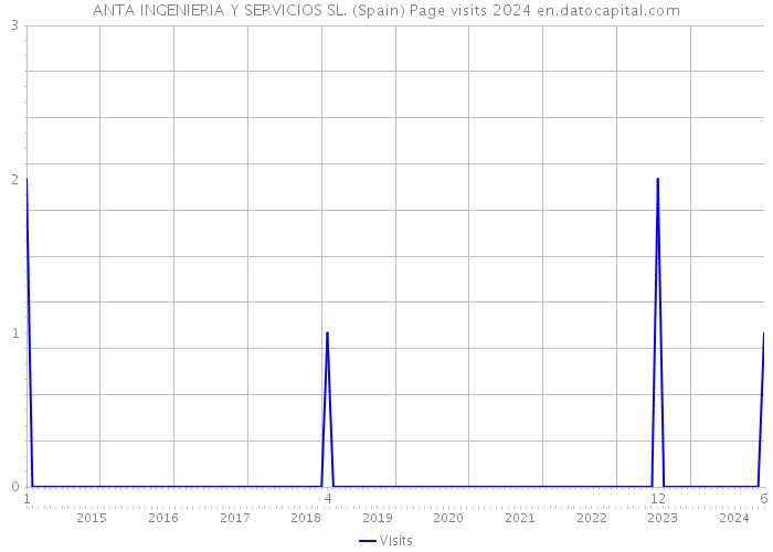 ANTA INGENIERIA Y SERVICIOS SL. (Spain) Page visits 2024 