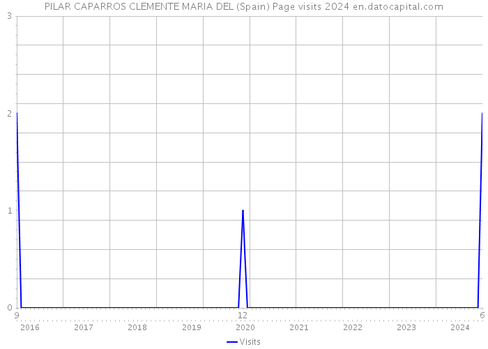 PILAR CAPARROS CLEMENTE MARIA DEL (Spain) Page visits 2024 