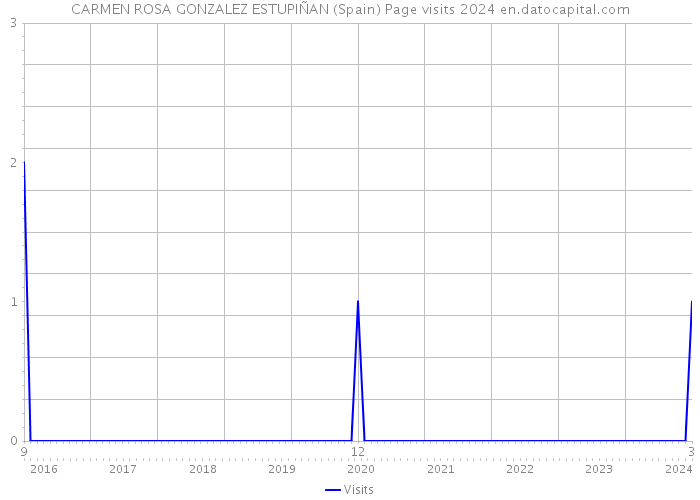 CARMEN ROSA GONZALEZ ESTUPIÑAN (Spain) Page visits 2024 