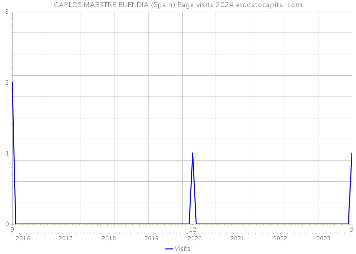 CARLOS MAESTRE BUENDIA (Spain) Page visits 2024 