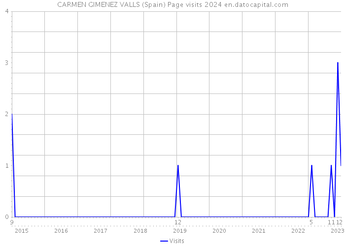 CARMEN GIMENEZ VALLS (Spain) Page visits 2024 