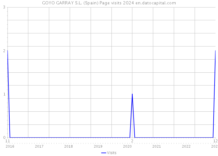 GOYO GARRAY S.L. (Spain) Page visits 2024 